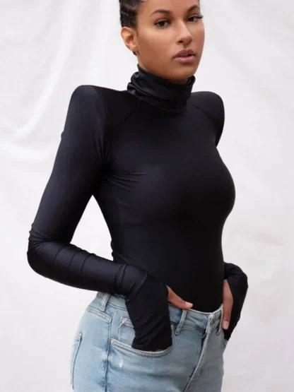 Sexy Shoulder Pad Bodysuit - Image 2