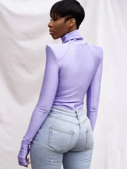 Sexy Shoulder Pad Bodysuit - Image 6