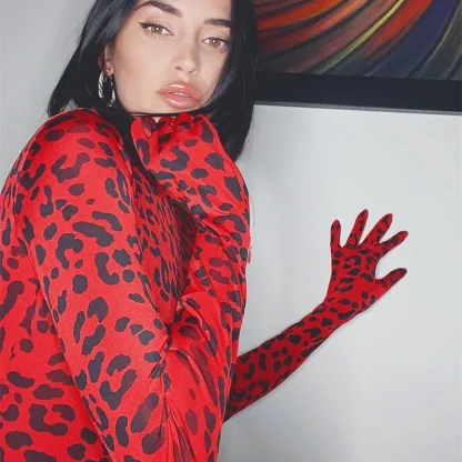 Sexy Autumn Bodysuit with Gloves - Image 5