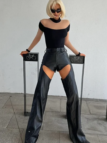 Long Mesh Sleeve Bodysuits - Image 5