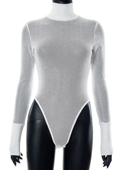 Turtleneck See-Through Bodysuit - Image 5