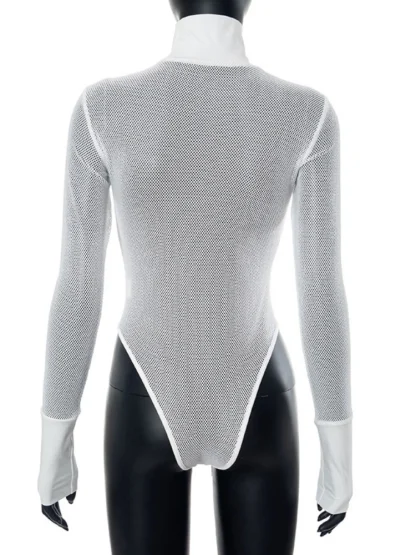 Turtleneck See-Through Bodysuit - Image 6