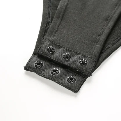 Black Long Sleeve Bodysuits - Image 6