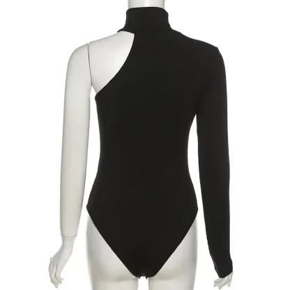 One Shoulder Turtleneck Bodysuit - Image 5