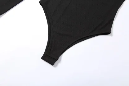 One Shoulder Turtleneck Bodysuit - Image 6