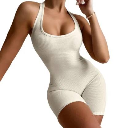 Sexy Curve Knitted Bodysuit Romper - Image 3