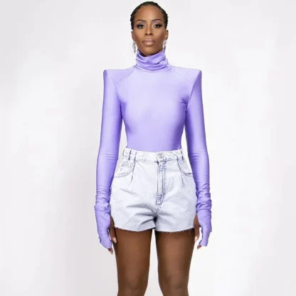 Solid Long Sleeve Bodysuits - Image 6
