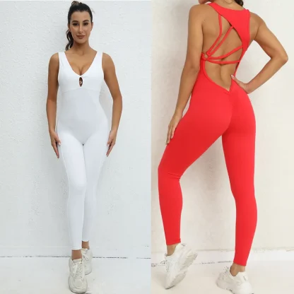 Back Straps Long Bodysuit - Image 2