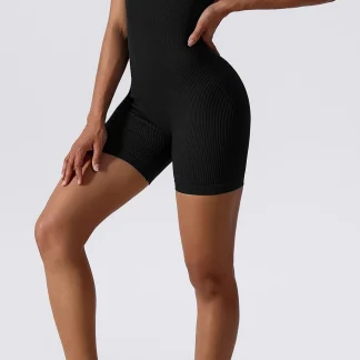 Padded Ribbed Shorts Bodysuits