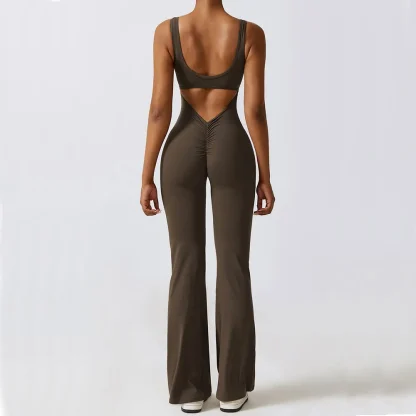 V-Back Flared Bodysuit - Image 2