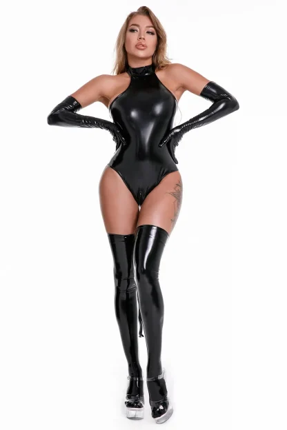 Bodysuit with Zip Open Crotch - Image 4