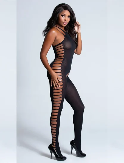 Ribbed Cut-Out Bodysuit