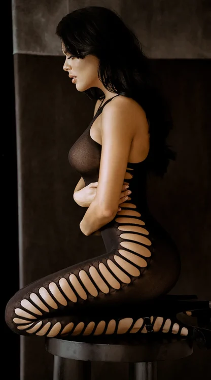 Ribbed Cut-Out Bodysuit - Image 6