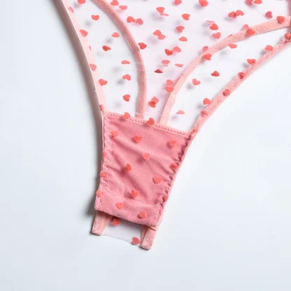 Floral Lace Trim Bodysuits - Image 6