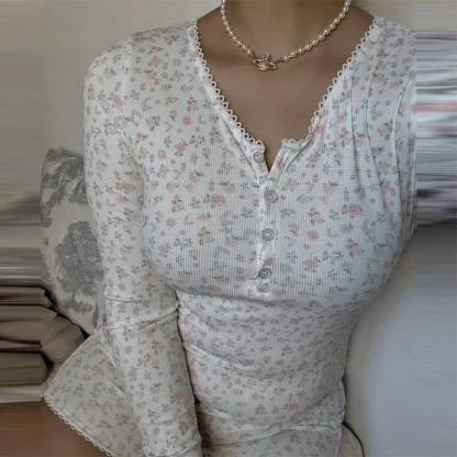 Slim Fit Floral Bodysuits