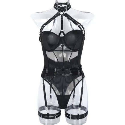 Halter Neck Teddy Bodysuit
