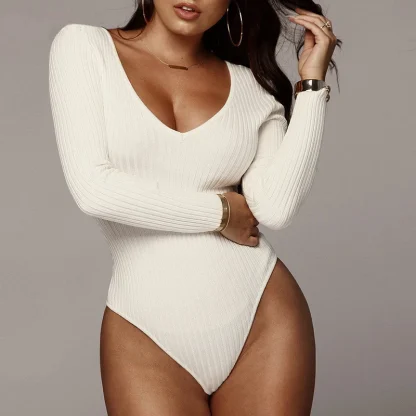 Sexy Off Shoulder Bodysuit - Image 2