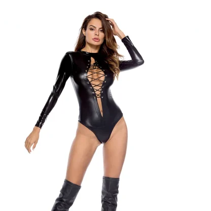 Sexy Strappy Bodysuit - Image 3