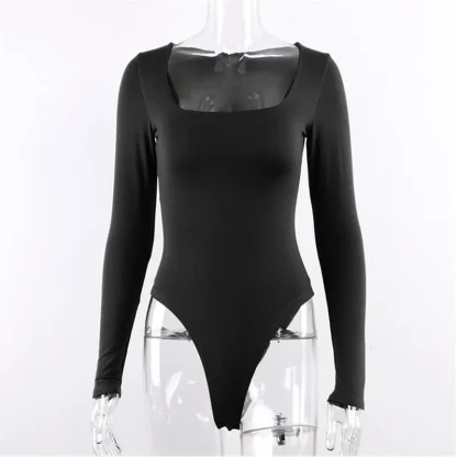 Square Neck Sheath Bodysuit - Image 6