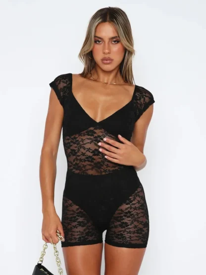 Patchwork Lace Bodysuit