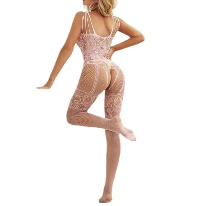 Sexy Lace Hollow Out Bodysuit - Image 6