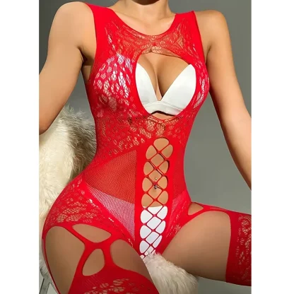Sexy Lace Erotic Bodysuit - Image 5