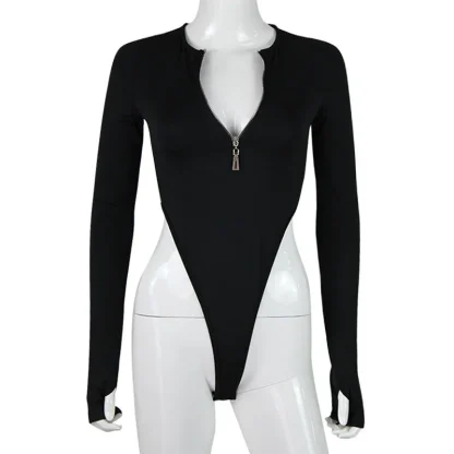 Long Sleeve Bodycon Bodysuit - Image 6