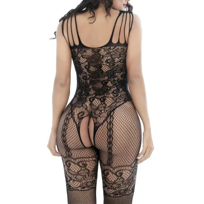 Alluring Strappy Lace Bodysuit - Image 6