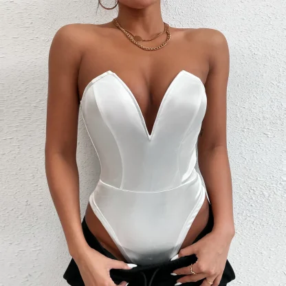 Deep V Tube Fit Bodysuit