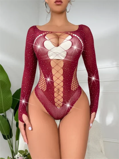 Sheer Long Sleeve Bodysuit - Image 5