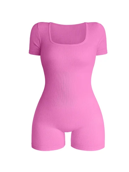 Gym Wear Short Sleeve Bodysuit - Image 3