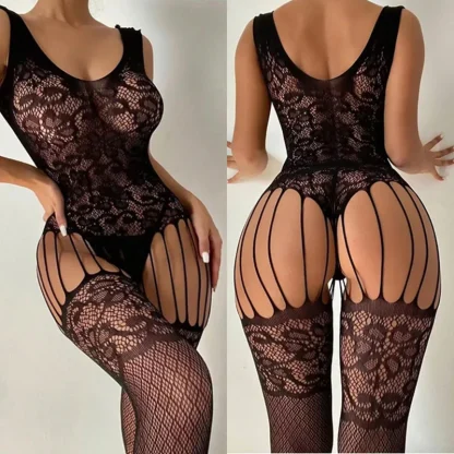Erotic Cut Out Crotchless Bodysuit - Image 6