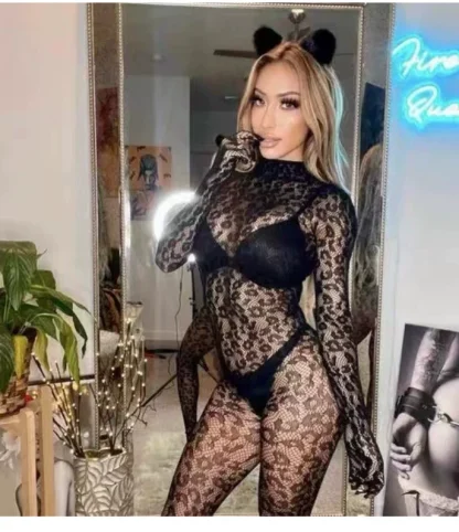 Exotic Leopard Print Bodysuit