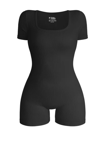 Gym Wear Short Sleeve Bodysuit - Image 2