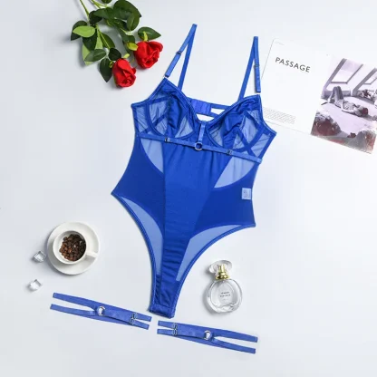 Chic Transparent Stretch Bodysuit - Image 7